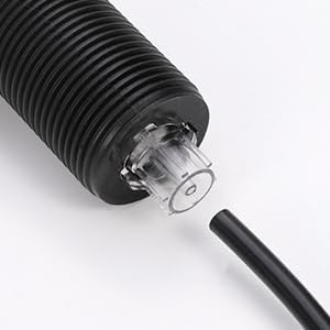 RQYEKDO Garbage Disposal 2.5" Air Switch Kitchen Sink Top Long Stainless Steel Polished Nickel Long