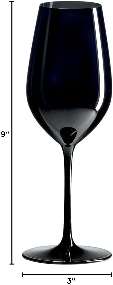 Double Blind Black Wine Glasses, Made in Europe, Set of 4, Voted Best Wine Gift 2024 by Food & Wine