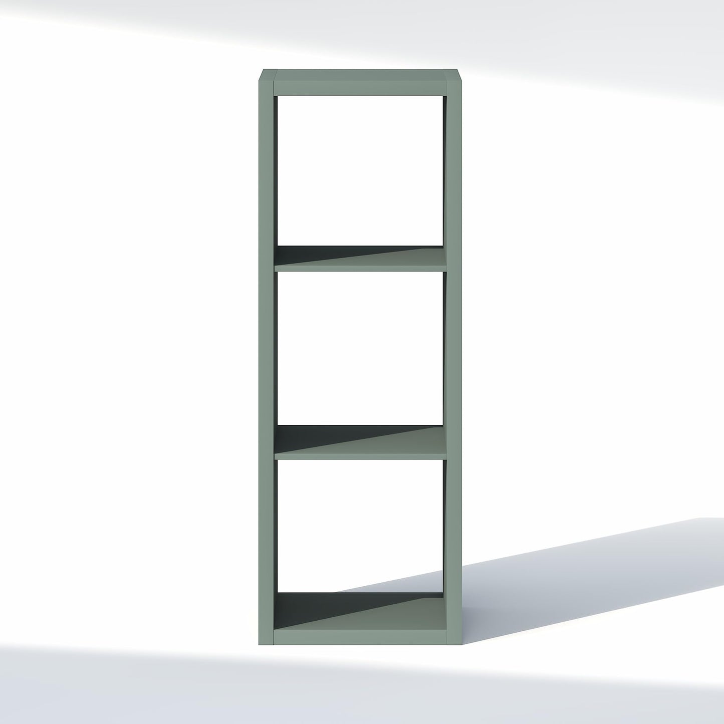Furinno Cubic Extra Thick 3-Cube Closet Organizers and Storage, Sage Green