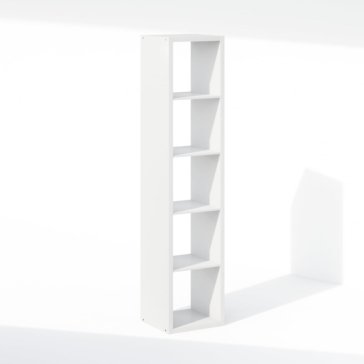 Furinno Cubic Extra Thick 5-Cube Closet Organizers and Storage, White