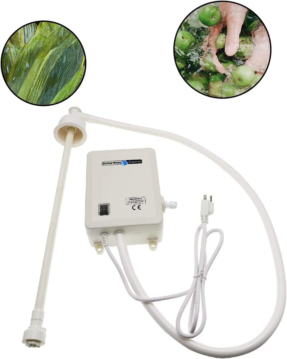 Bottle Water Dispenser Pump System Self-Priming 110V AC US Plug Drinking Water Pump Single Tube