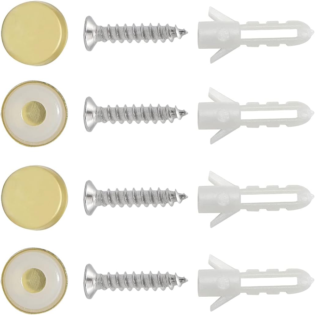 8.8-Inch Gold Wine Glass Rack, Under Cabinet Wine Glass Holder Stainless Steel Stemware Rack