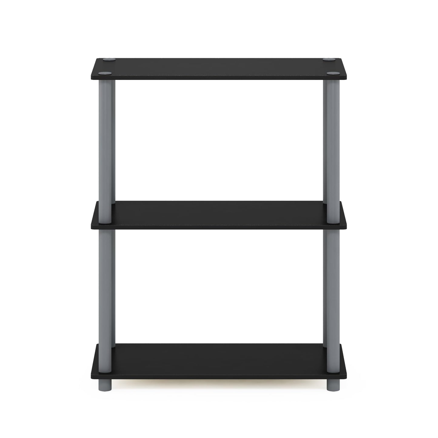 Furinno Turn-N-Tube Storage Shelves, 3-Tier Book Shelf, Corner Shelf, Toolless Open Shelves, for