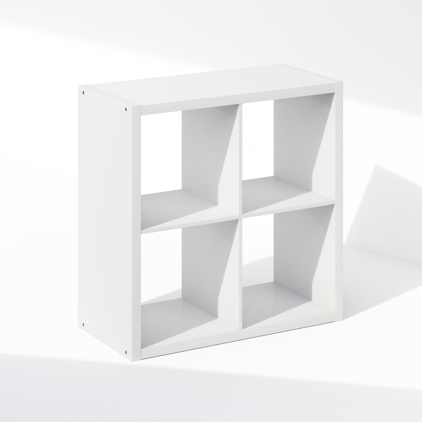 Furinno Cubic Extra Thick 4-Cube Closet Organizers and Storage, White