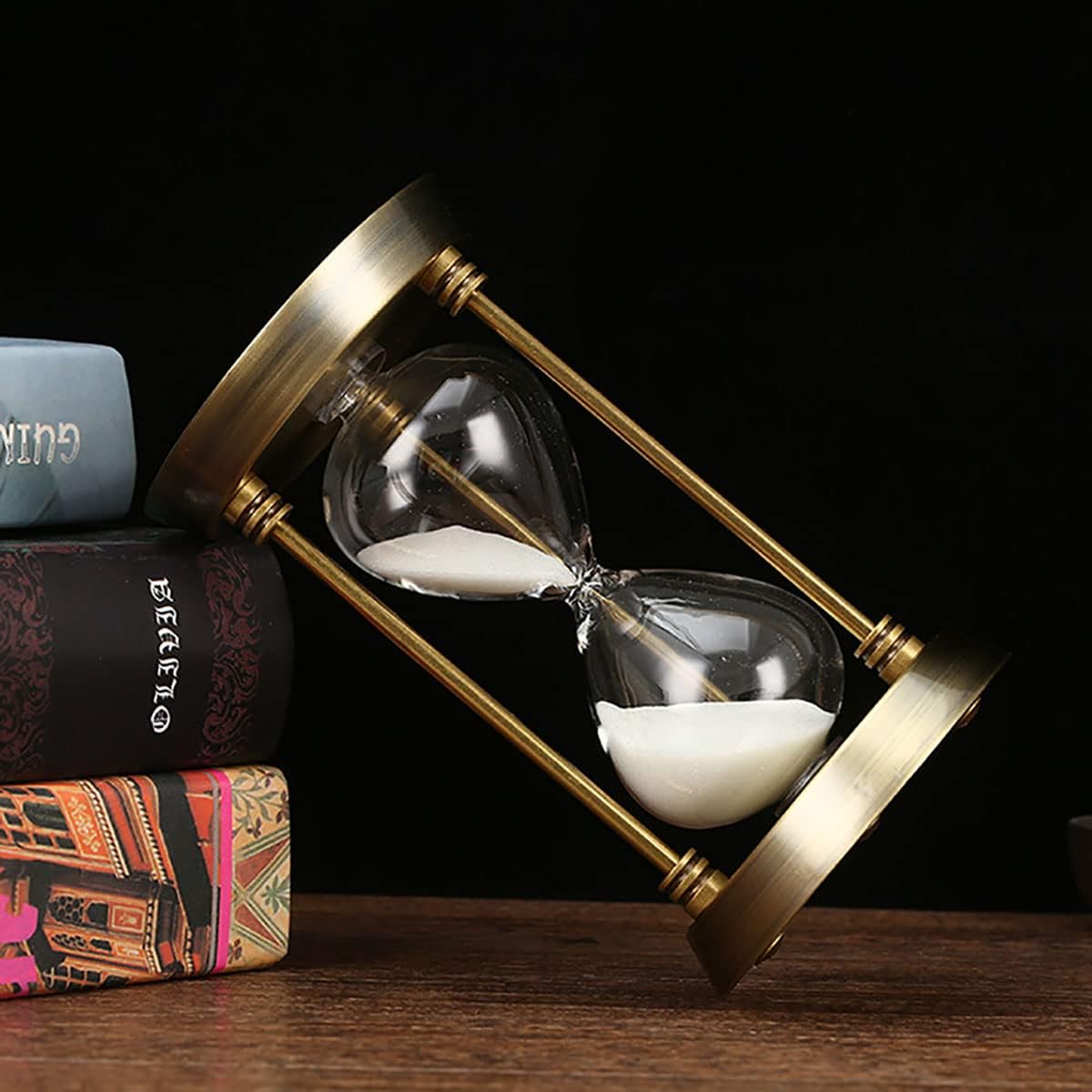 Sand Timer 15 Minutes,Hour Glass,Metal Vintage Hourglass,Hourglass Decor,for Home Decoration Office