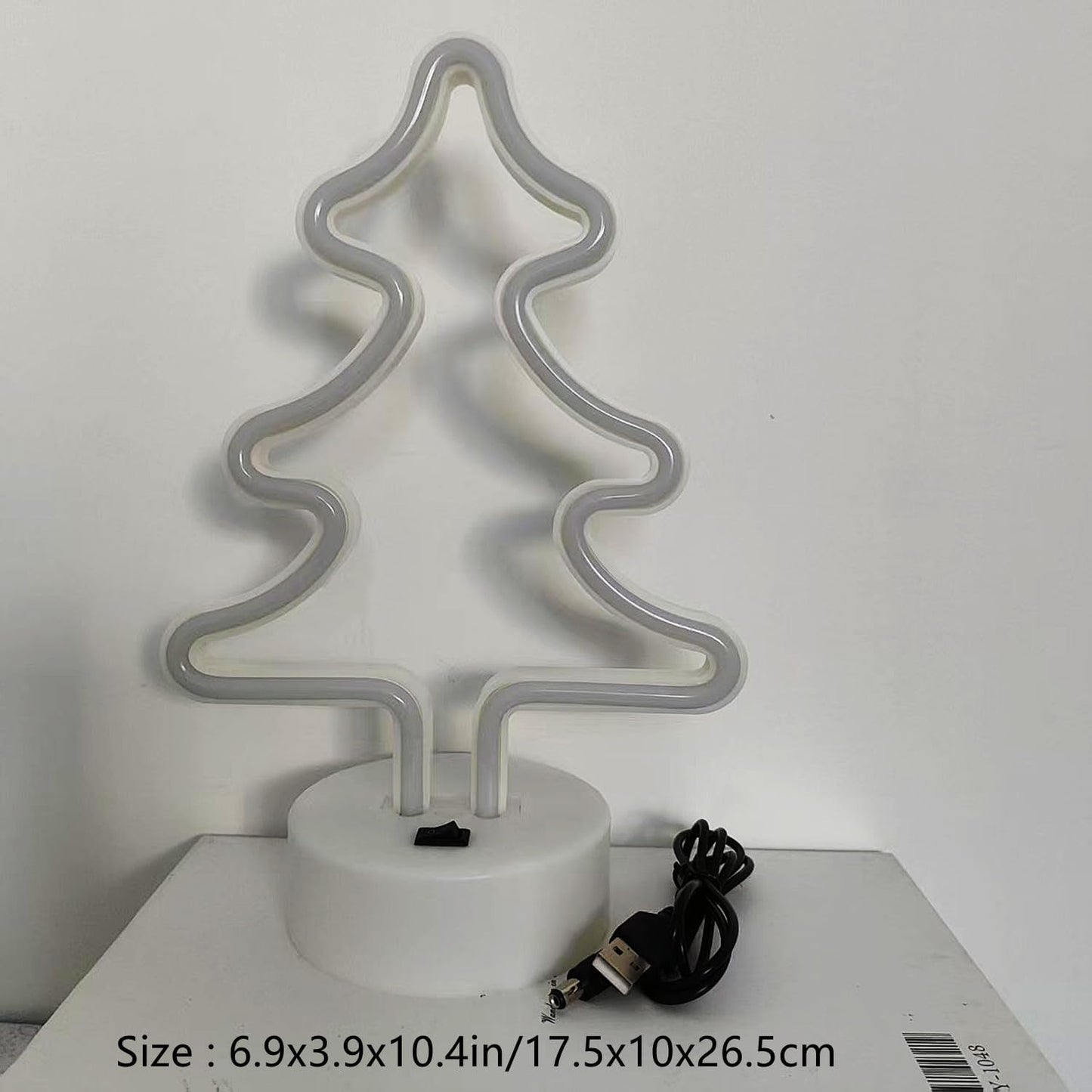 Christmas Tree Neon Light Signs for Bedroom Bedside Dorm Wall Decor,Neon Light up Christmas Decor