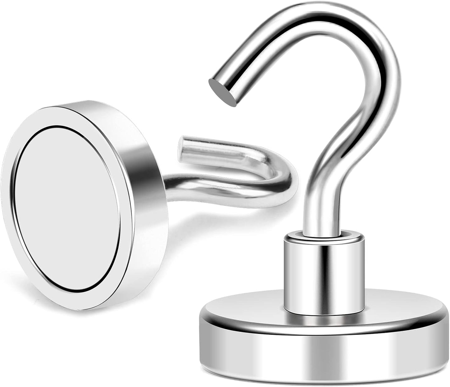 MIKEDE Magnetic Hooks, 80LB+ Heavy Duty Magnetic Hooks Cruise with Epoxy Coating for Refrigerator