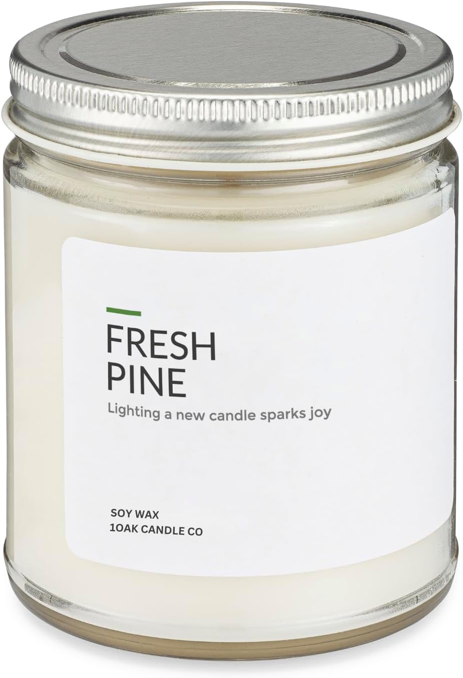 1OAK Soy Wax Candles (Fresh Pine) - Pine Candle - Soy Candles for Home Scented - Long Burning
