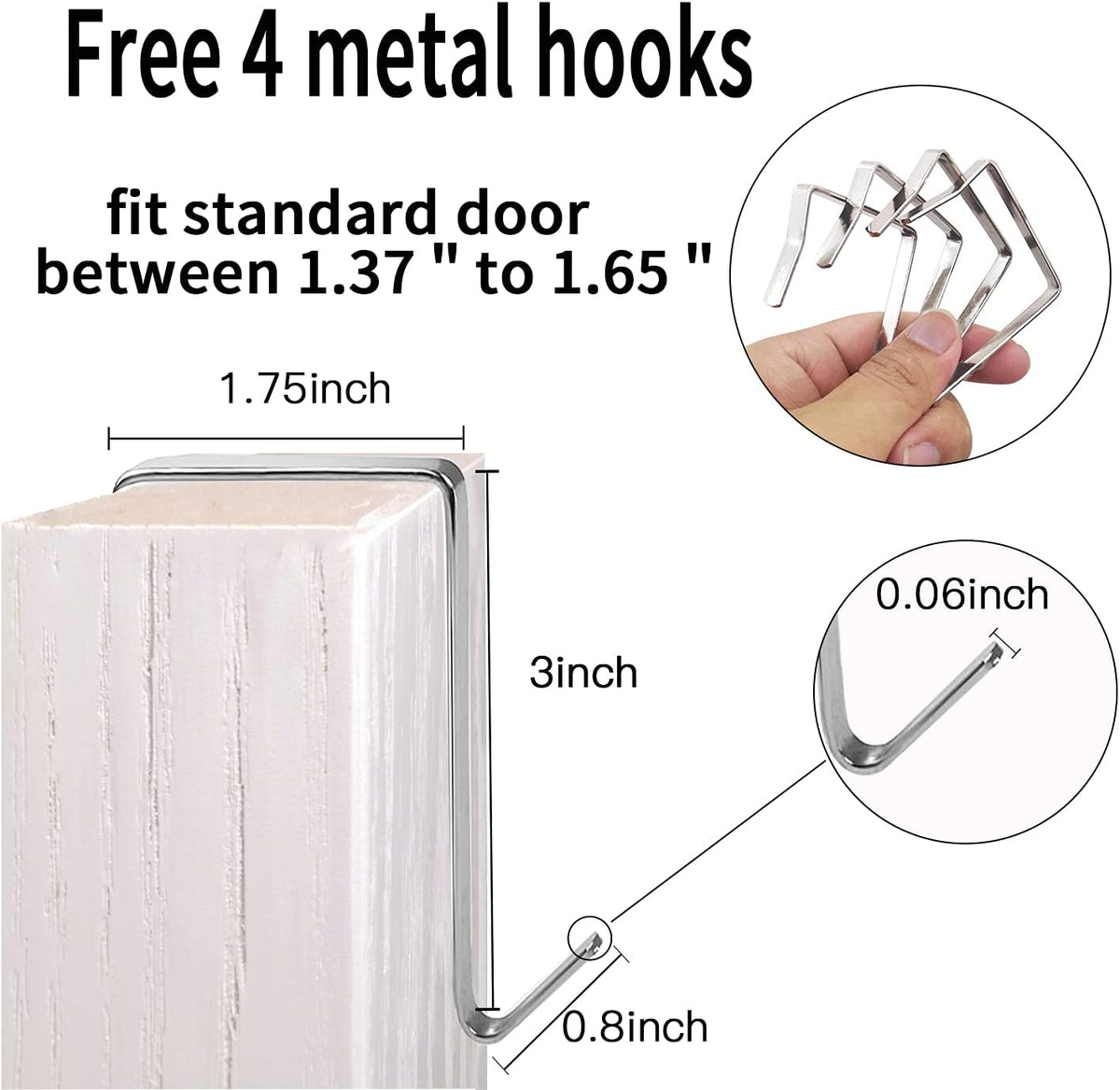 2 Pack Extra Large Hanging Crystal Clear Over Door Shoe Organizers, Closet Shoe Rack Organizer