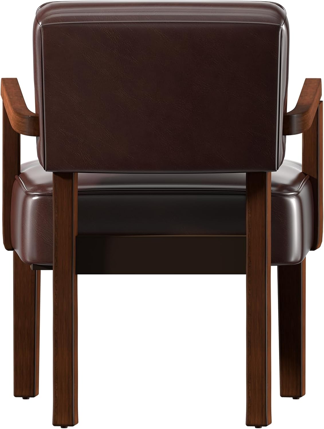 Accent Chair, PU Leather Living Room Chairs Oversized with Soft Seat and Armrests, Armchair for
