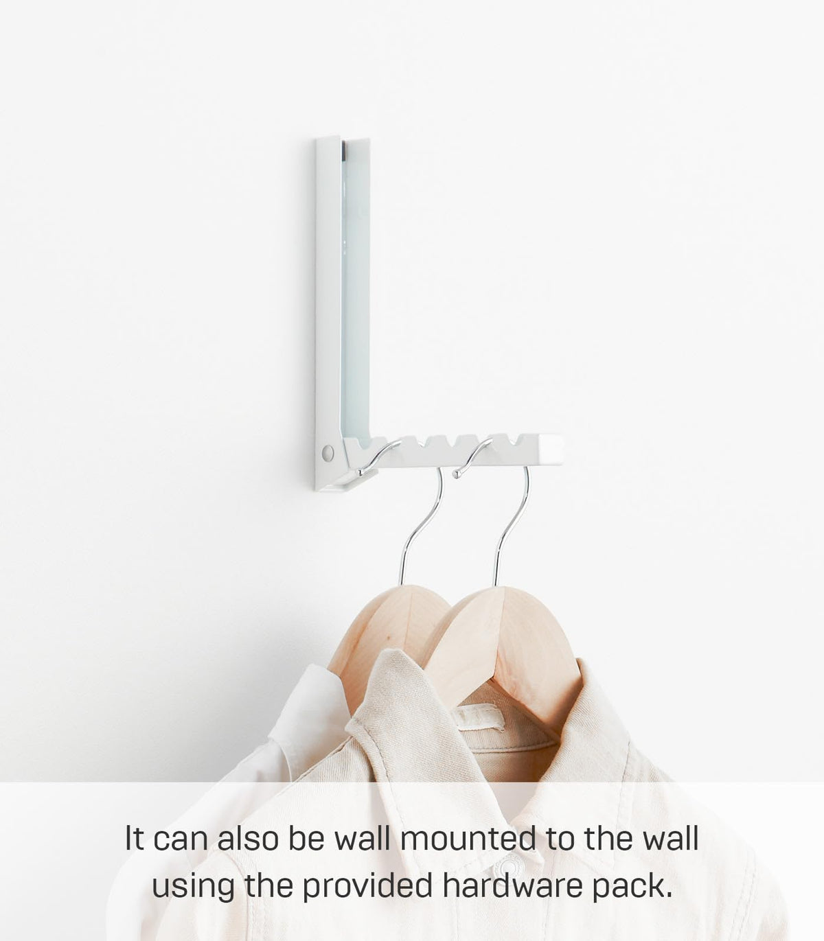 YAMAZAKI Home Smart Over The Door Hooks - Folding Hanging Coat Rack - 1-Hook - Steel