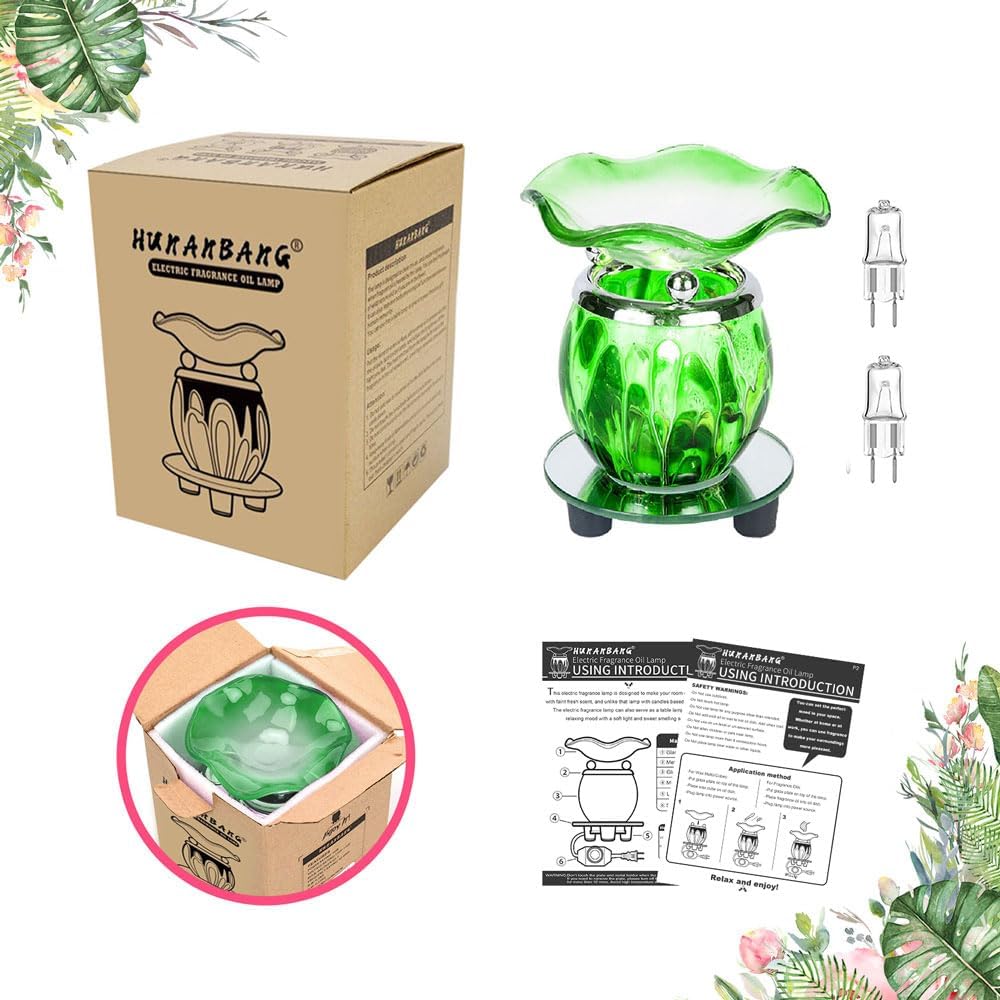 HUNANBANG 3 in 1 Electric Oil Warmer Scented Wax Warmer Wax Melt Warmer Melter Fragrance Wax