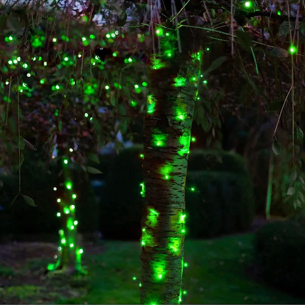 Upgrade Solar String Lights for Outside 2 Pack Total 180FT 500LED String Lights Outdoor with 8
