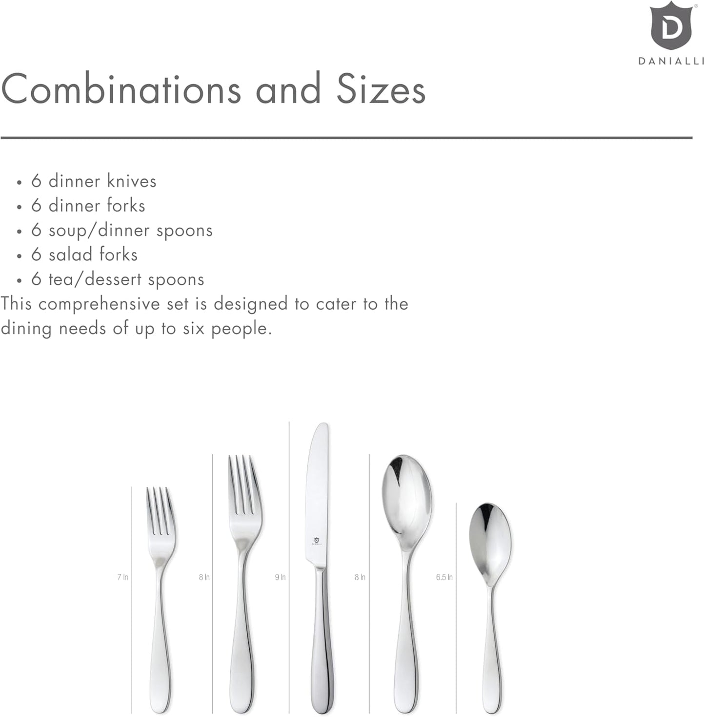 Silverware Set for 6 ??18/10 Stainless Steel Flatware, Mirror Finish, Dishwasher Safe, Durable and