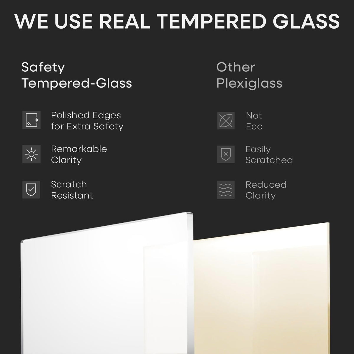 Homeforia 12x18 Frame White Wood, High End Oak 12x18 Poster Frame White with Mat 8.5x11 Print, 12 x
