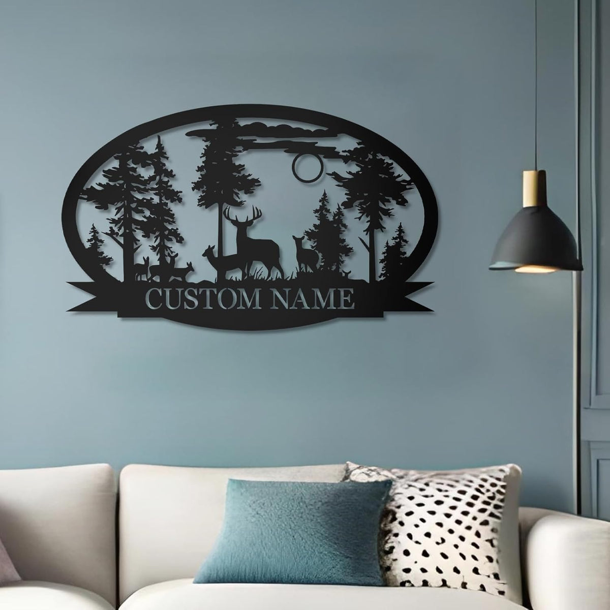 Personalized Deer Metal Cabin Sign | Custom Metal Sign | Personalized Camping Signs | Deer Hunter