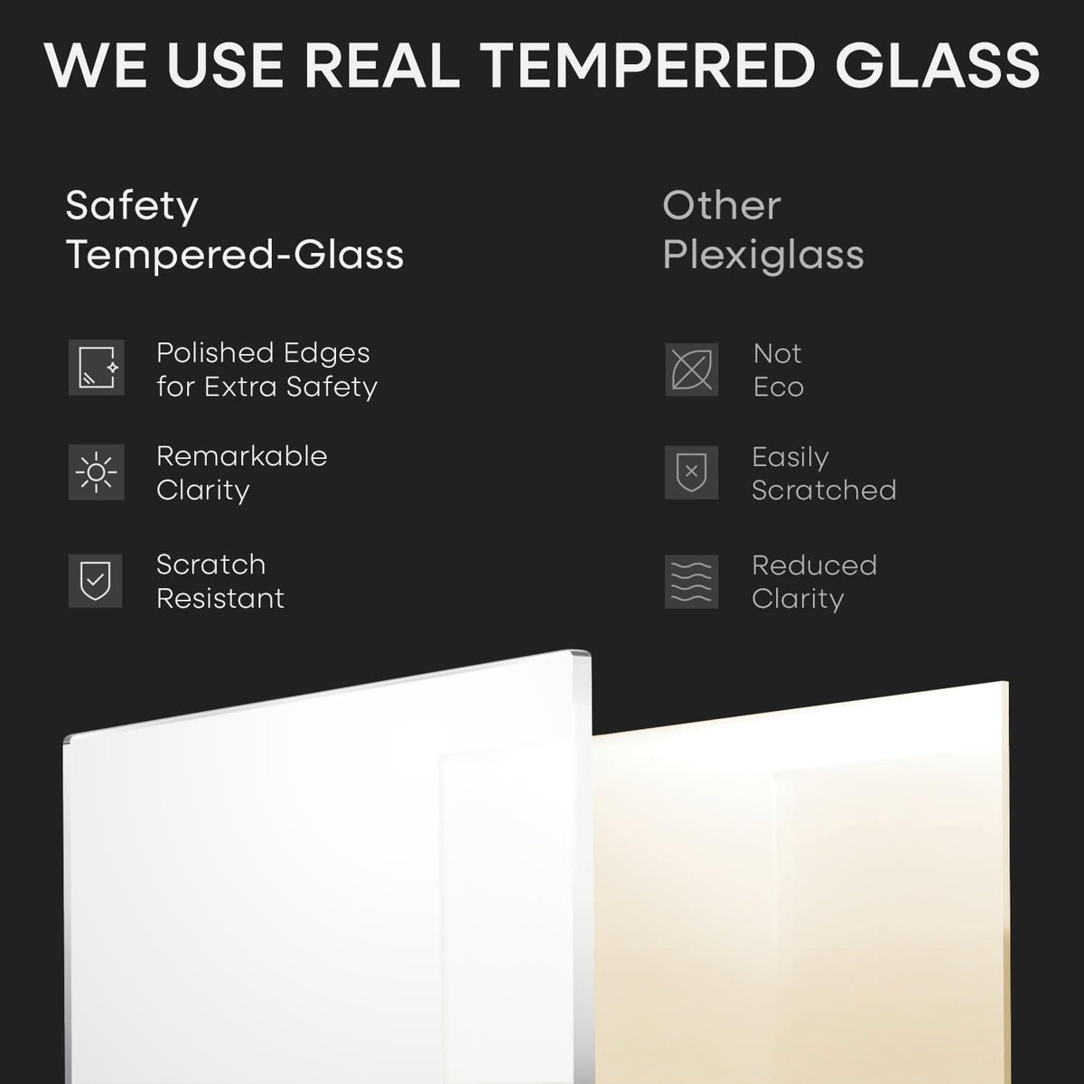 Homeforia 24x30 Poster Frame Black, High End Metal 24 x 30 Picture Frames with Mat 18 by 24 inches