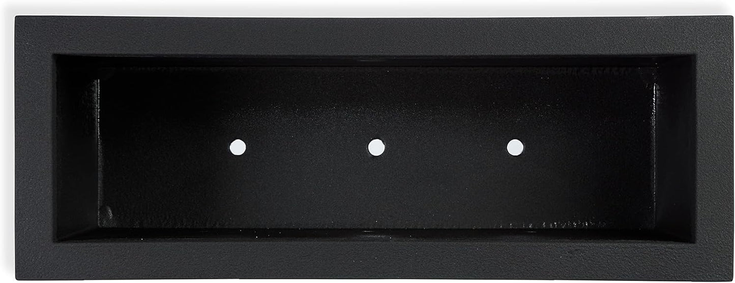 PolyStone Milan Tall Modern Outdoor/Indoor Rectangular Trough Planter, 46" L X 17" W X 19" H