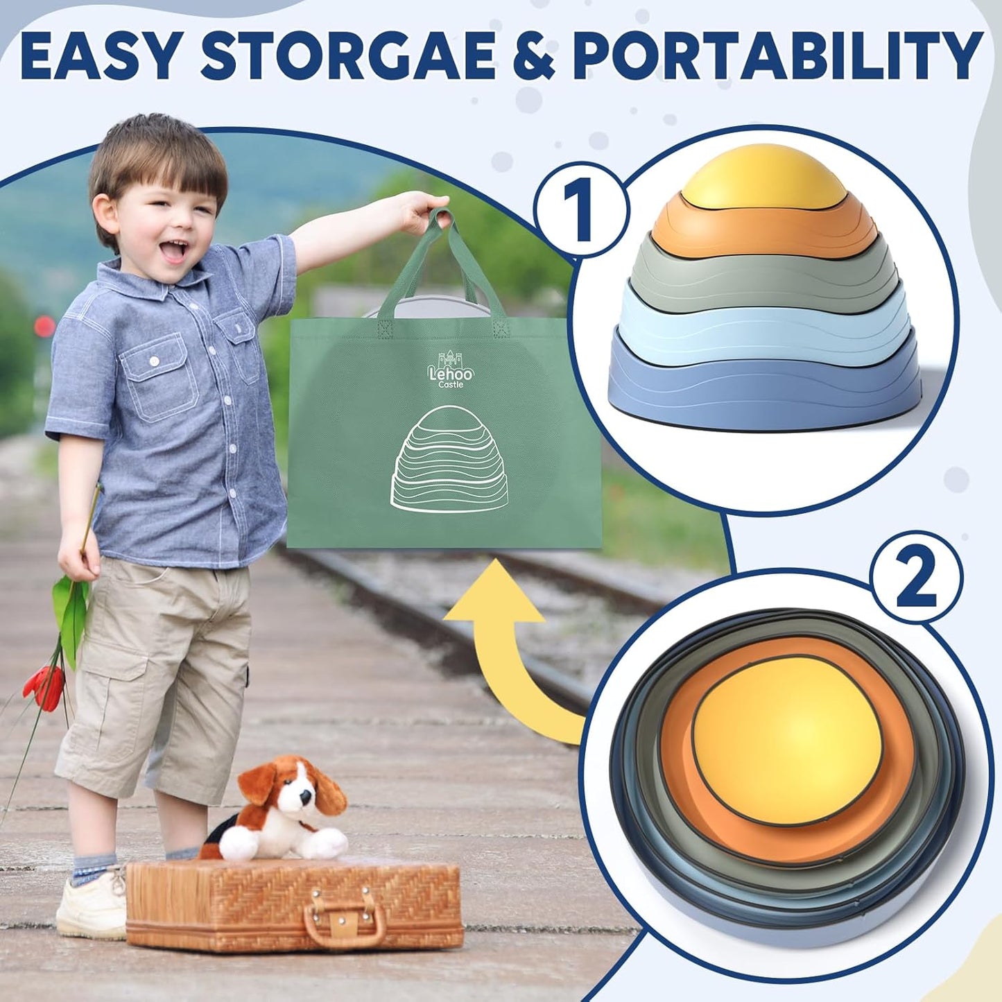 Lehoo Castle Stepping Stones for Kids