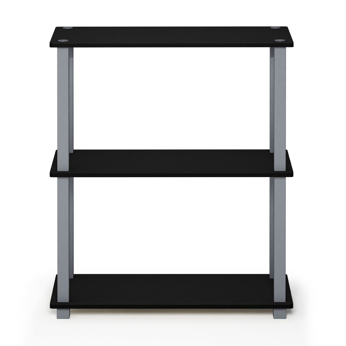 Furinno TURN-S-TUBE Storage Shelves, 3-Tier Book Shelf, Corner Shelf, Toolless Open Shelves, for