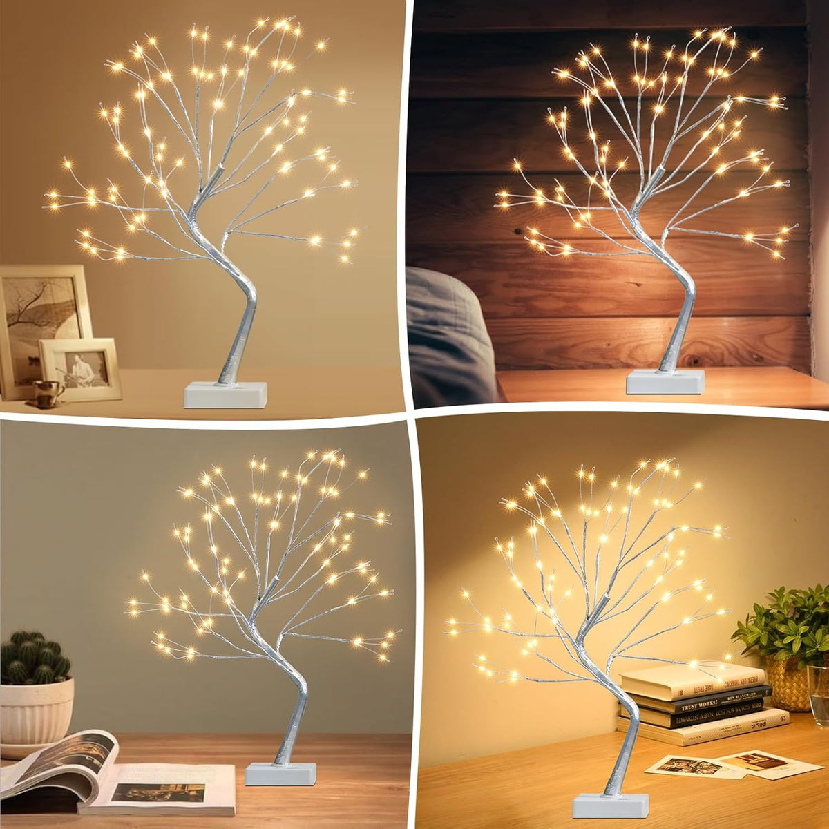 EAMBRITE Fairy Light Spirit Tree, 108 Led Lighted Birch Tree, 8 Modes Lighted Trees for Decoration