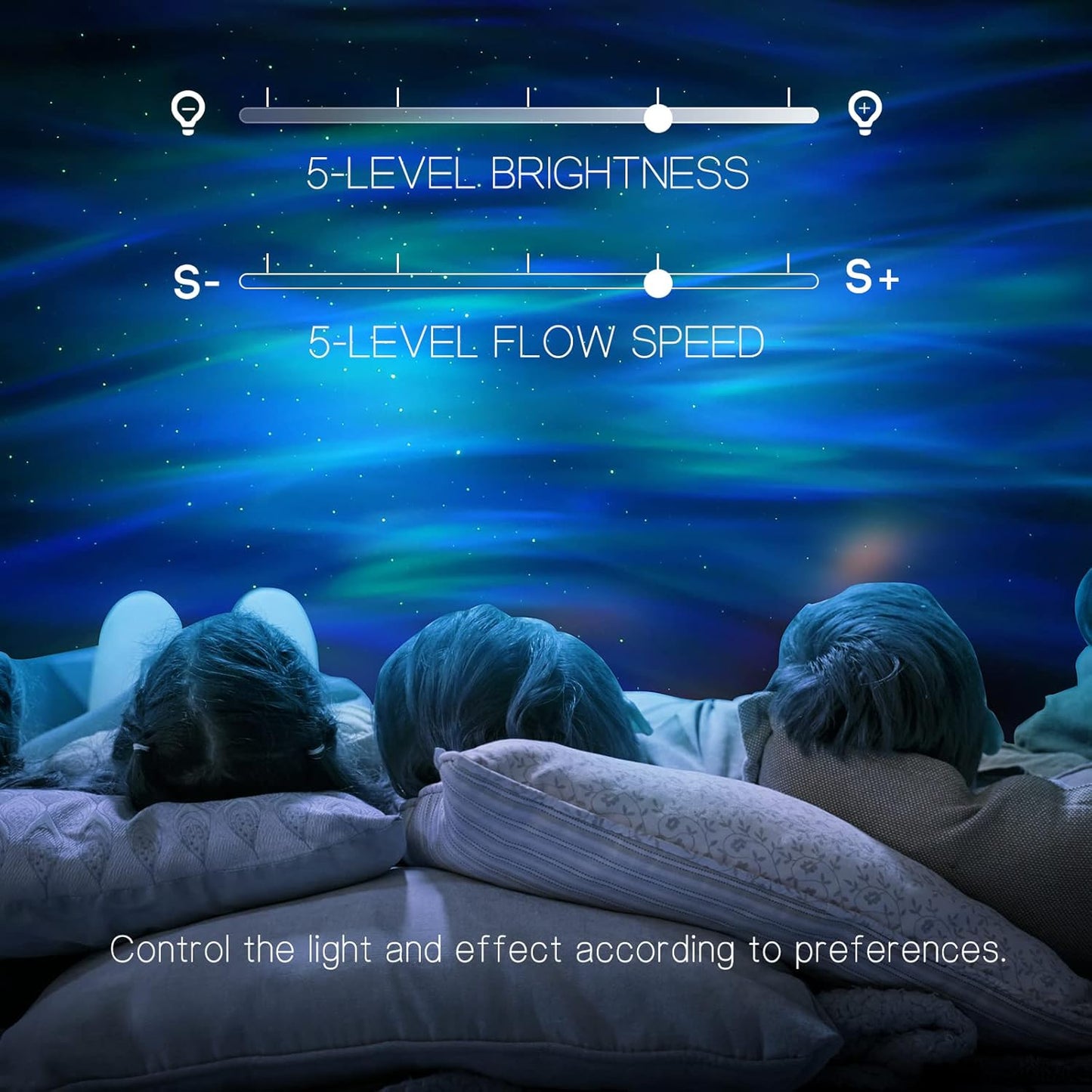Northern Galaxy Light Aurora Projector with 33 Light Effects, LED Star Projector for Bedroom Nebula