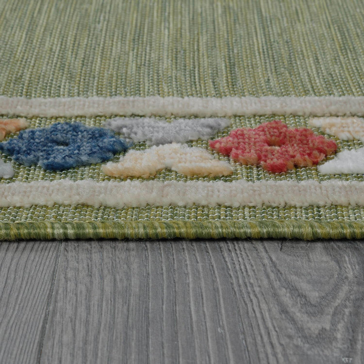 Beverly Rug Outdoor Runner Rug 2x7 Modern Floral Bordered Area Rugs for Indoor and Outdoor Patio