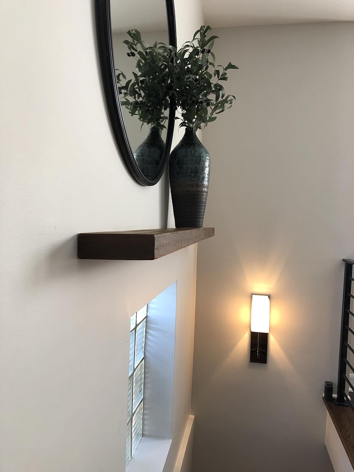 joelsantiques - 42 Inch Wooden Floating Shelves for Wall - 42x6x2 in - Made of Natural Wood - Long