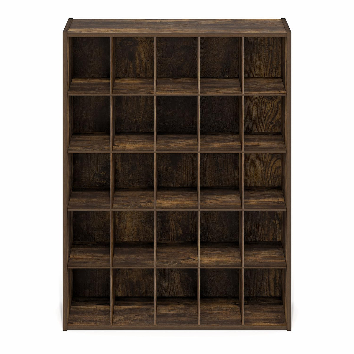Furinno FANO 25-Cube Shoe Rack, Stackable Shoe Organizer, Amber Pine