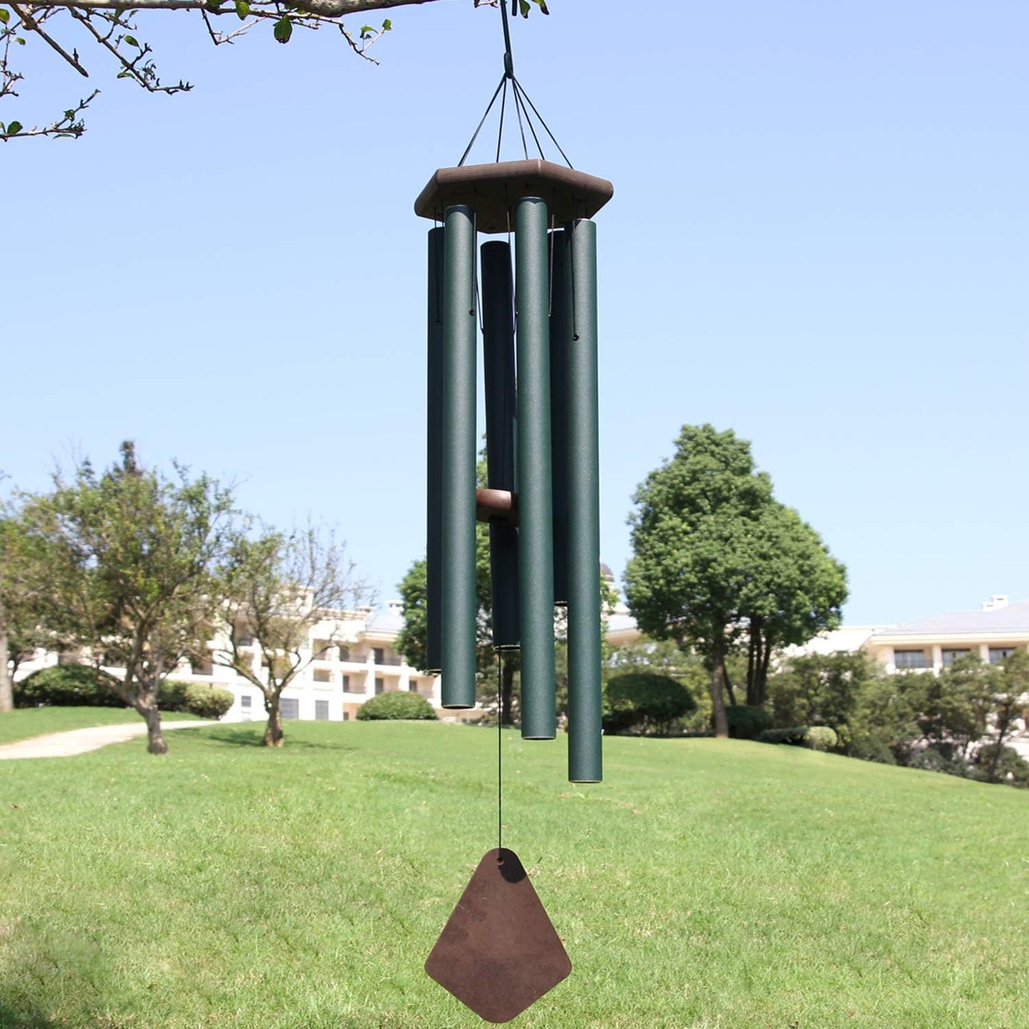 Wind Chimes Outdoor Large Deep Tone,Sympathy Wind Chime Outdoor, Memorial Wind-Chime with 6 Tuned