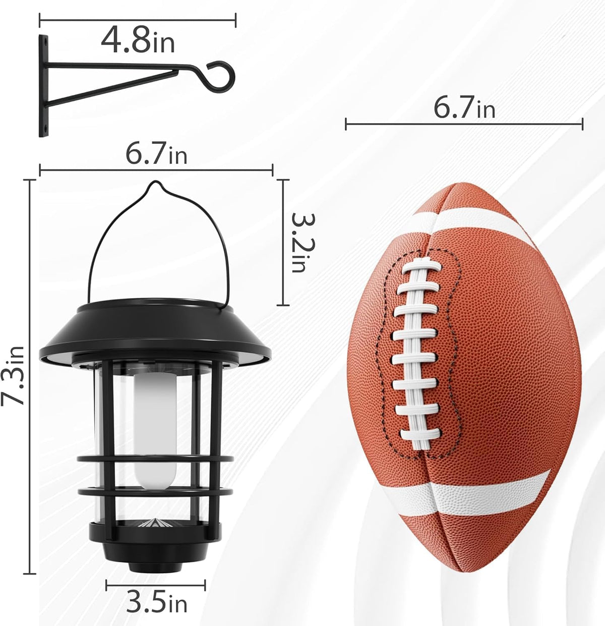Otdair Solar Wall Lantern Outdoor, Flickering Flames Solar Sconce Lights Outdoor, Hanging Lamps
