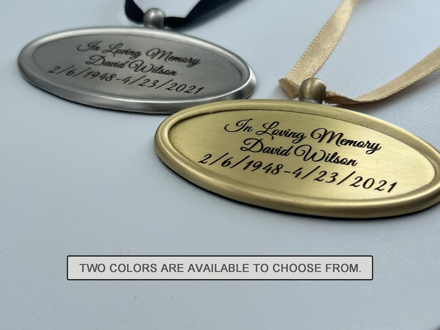 Personalized Engraved Name Tag for Urns - Customizable Plate for Cremation Urns - Engraved Hanging
