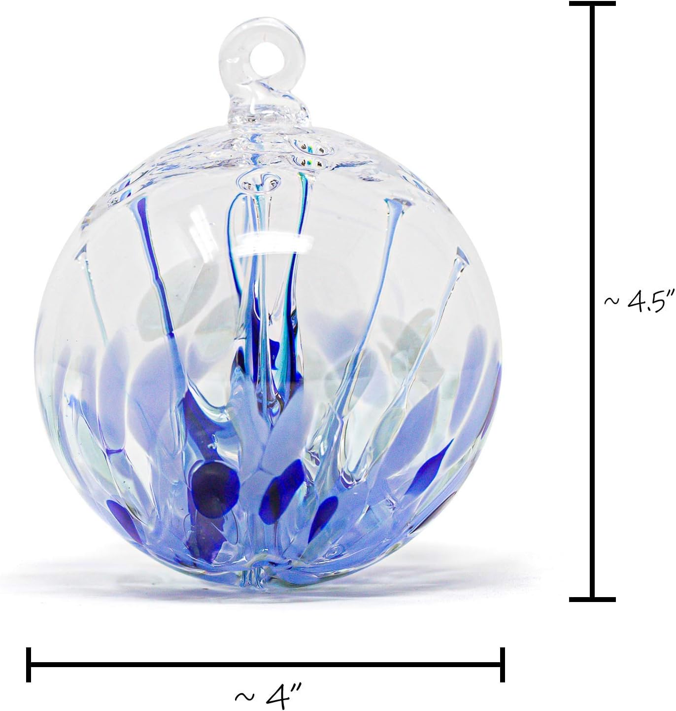Luke Adams Handmade Glass Gazing Balls for Garden on Clearance – Hand Blown Glass Gazing Ball for