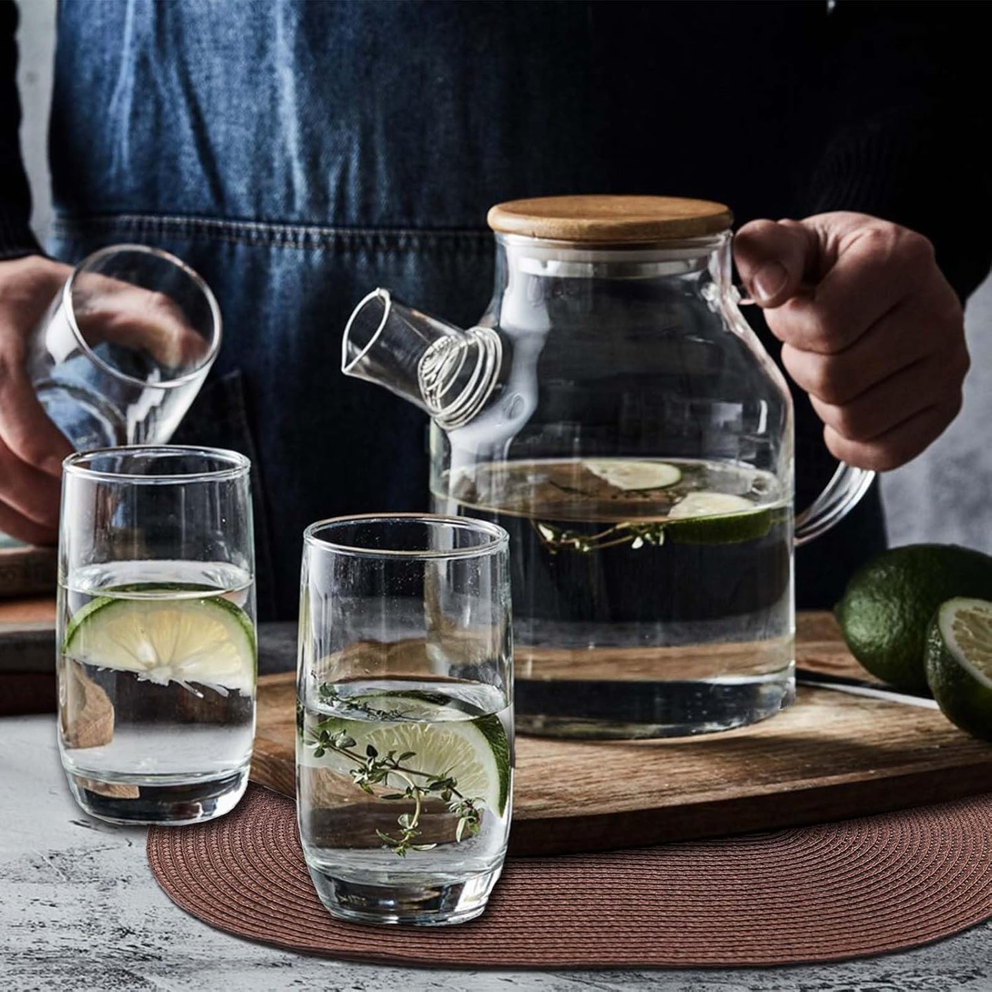 AHHFSMEI Placemats Set of 6 for Dining Table Washable Woven Vinyl Non-Slip 18x12 inches Placemat
