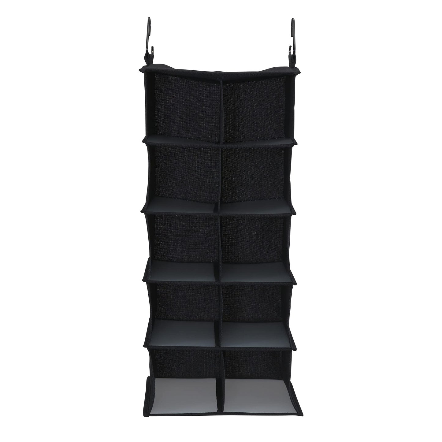 Household Essentials 10 Pocket Hanging Shoe Closet Organizer with Hooks