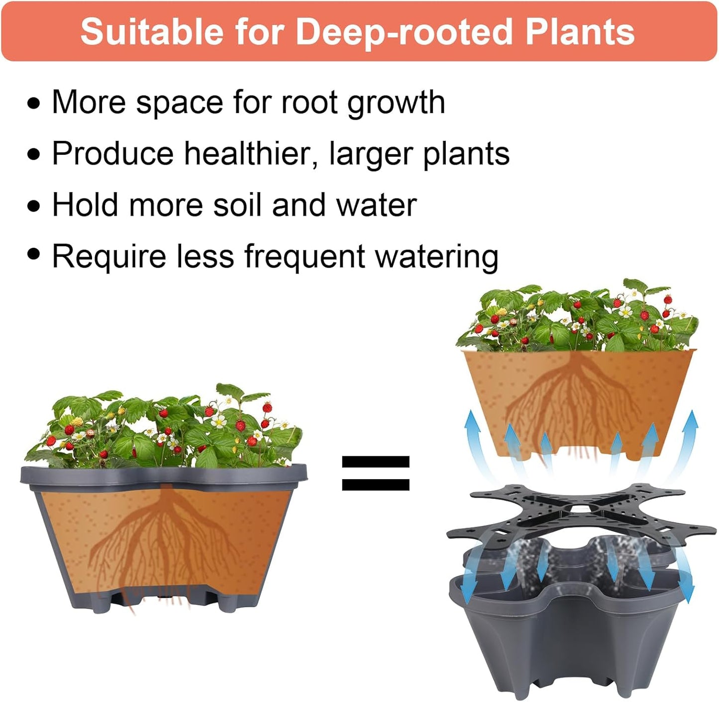 Vertical Planter 7 Tier Stackable Planters Garden Planters Strawberry Herb Flower and Vegetable