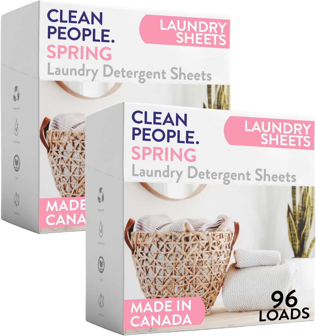The Clean People Laundry Detergent Sheets - Laundry Soap - Ultra Concentrated, Recyclable