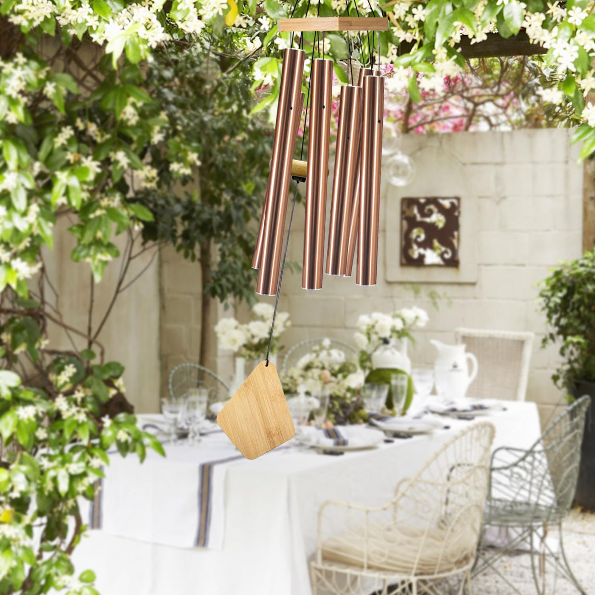 Wind Chimes Outdoor, Deep Tone Memorial Wind Chimes with Hook, Gifts for Mother's