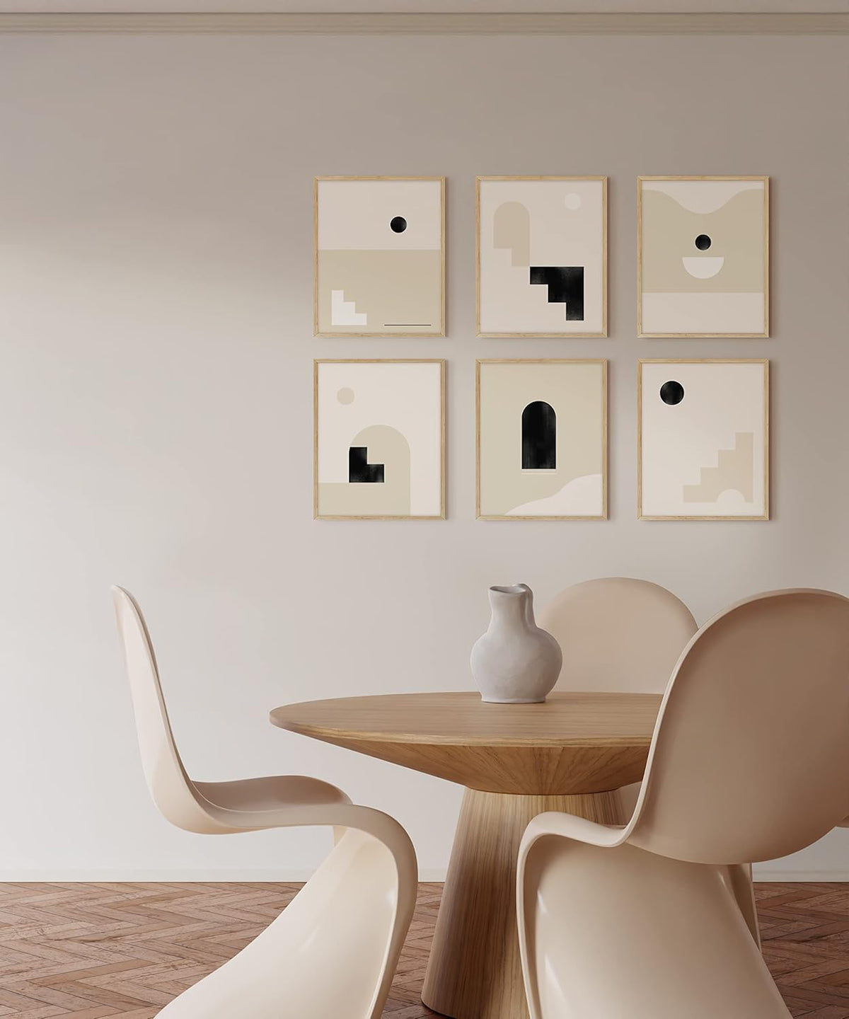 HAUS AND HUES Square Picture Frames 12 x 16 Set of 9 - Photo Gallery Wall Frame Set, Wood 12x16