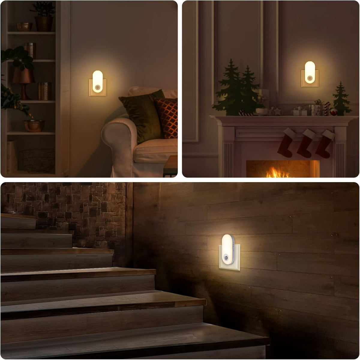 Dawnrise Night Lights Plug into Wall, Motion Sensor Night Light Plug in Indoor, 38 LED Dimmable