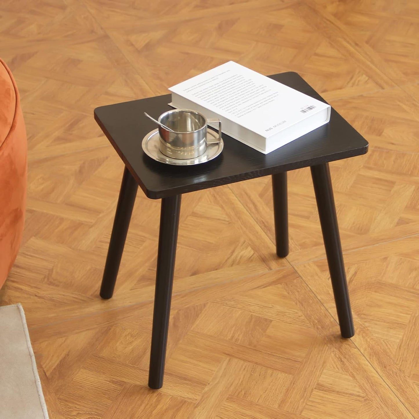AWASEN Side Table, Small Black End Table for Living Room Bedroom Office Small Spaces, Modern Accent
