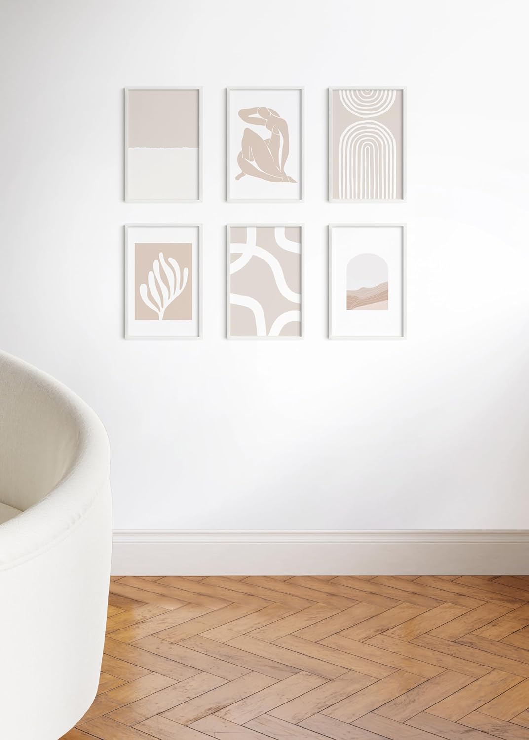 HAUS AND HUES 11x17 White Metal Picture Frames - Features Premium Aluminum, Vertical & Horizontal