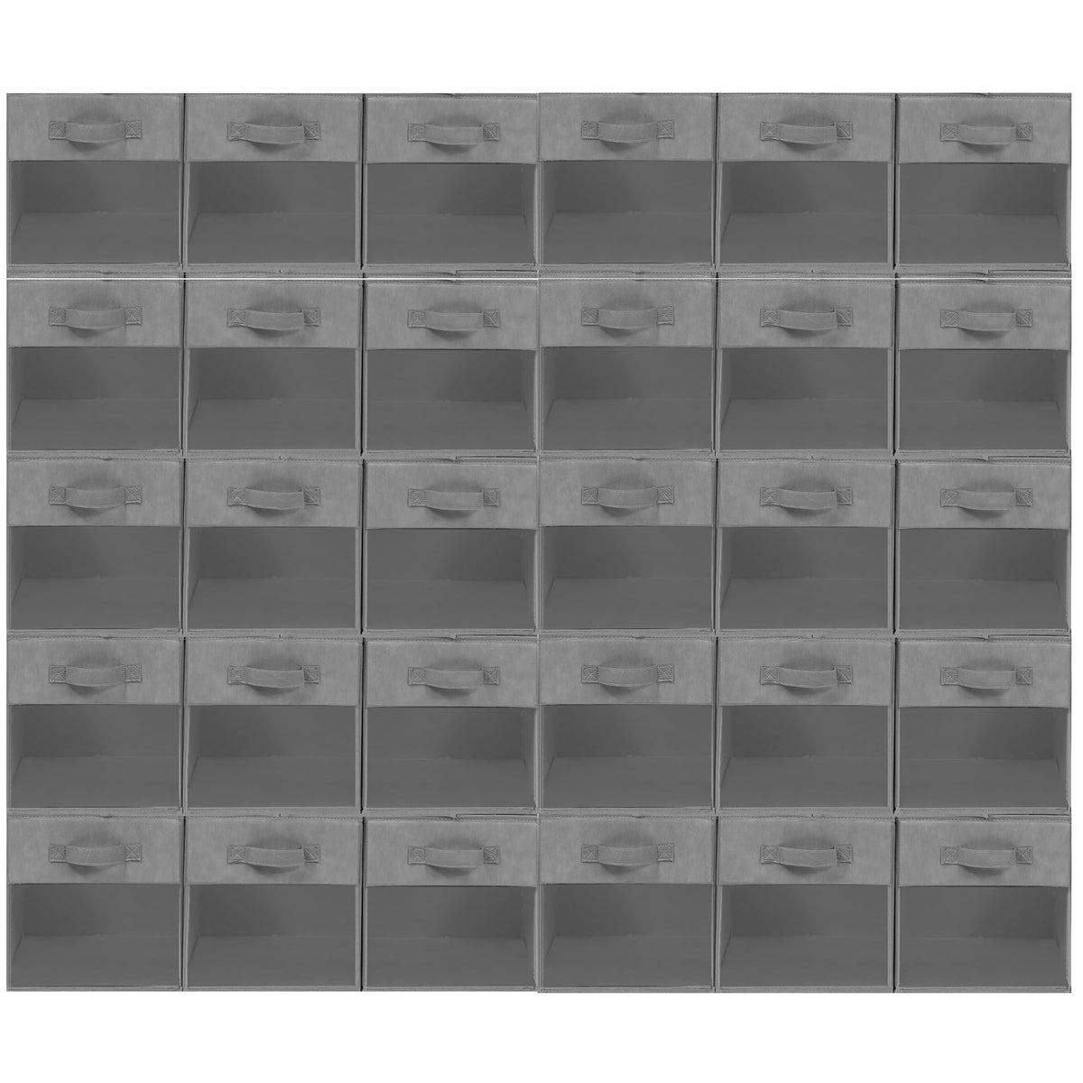 Storage Bins with Clear Window, 11x11 Storage Cubes, Collapsible Cube Storage Box, Fabric Closet