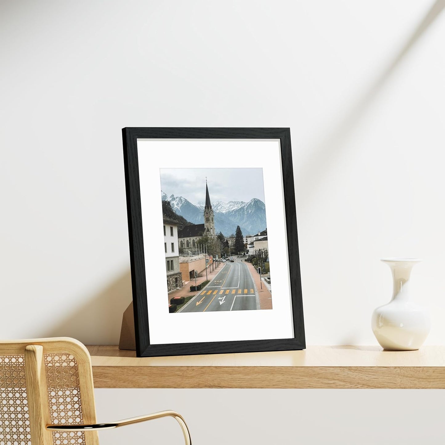 Vittanly 11x14 Picture Frames Set of 9, Shatter Resistant Plexiglass, Display 8x10 Pictures with