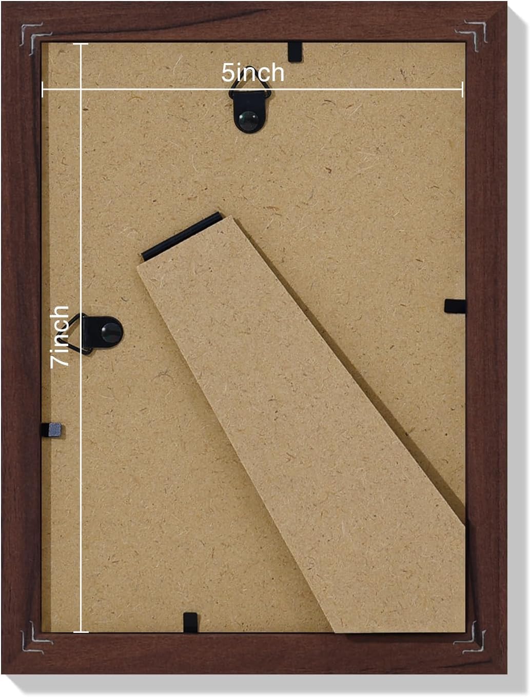 Vittanly 5x7 Picture Frames Set of 9, Shatter Resistant Plexiglass, Display 4x6 Pictures with Mat