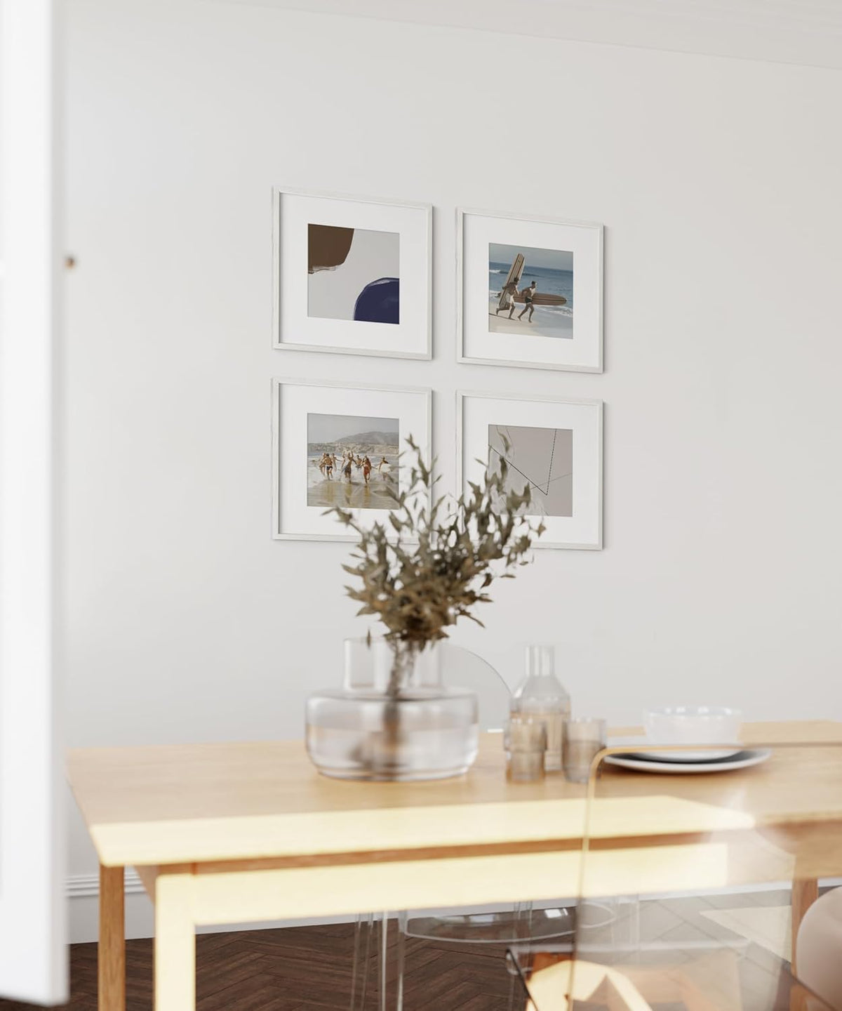 HAUS AND HUES Square Picture Frames 12 x 12 Set of 15 - Photo Gallery Wall Frame Set, Wood Frames