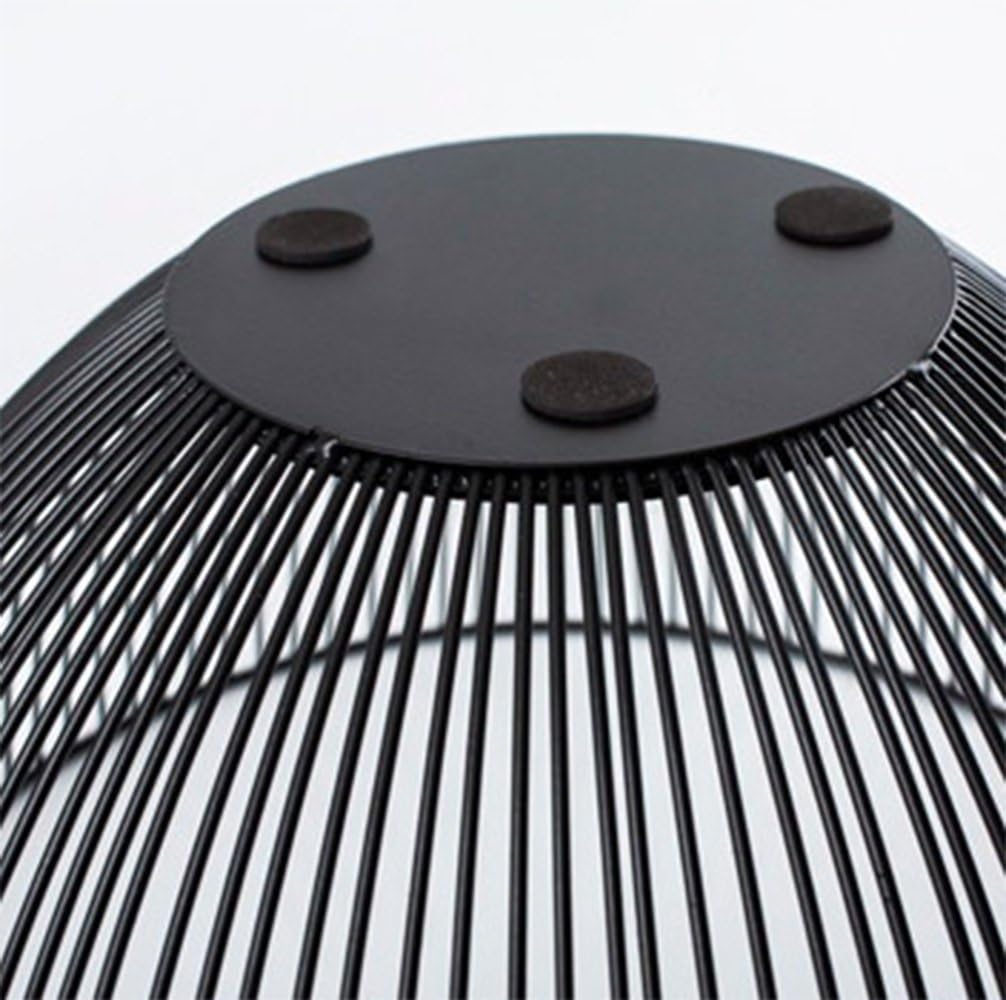 Metal Wire Fruit Basket, Black Fruit Vegetable Bowl for Kitchen Counter, Round Produce Storage
