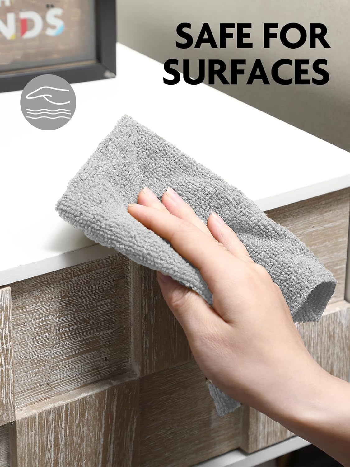 Fantasticlean Microfiber Cleaning Cloth Roll -150 Sheets, Tear Away Microfiber Towels, 12" x 12"