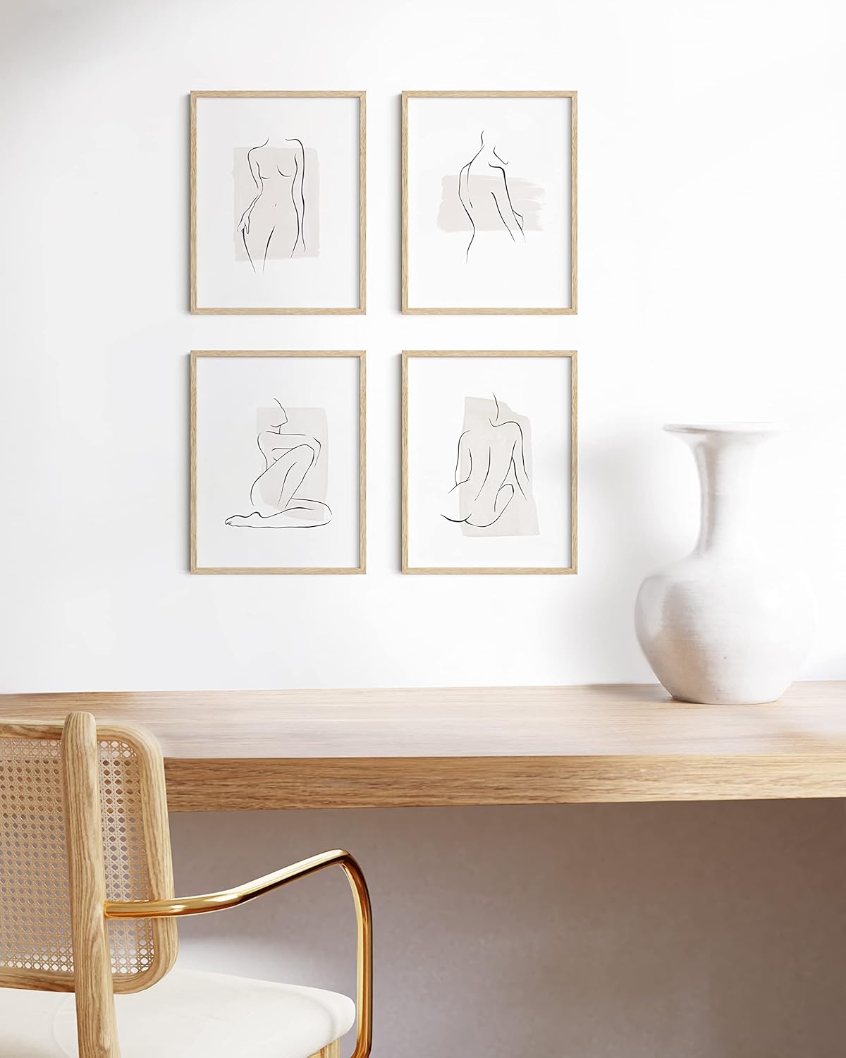 HAUS AND HUES Set of 4 Certificate Frames 8.5 X 11 - Picture Frames 8.5 X 11 Document Frames