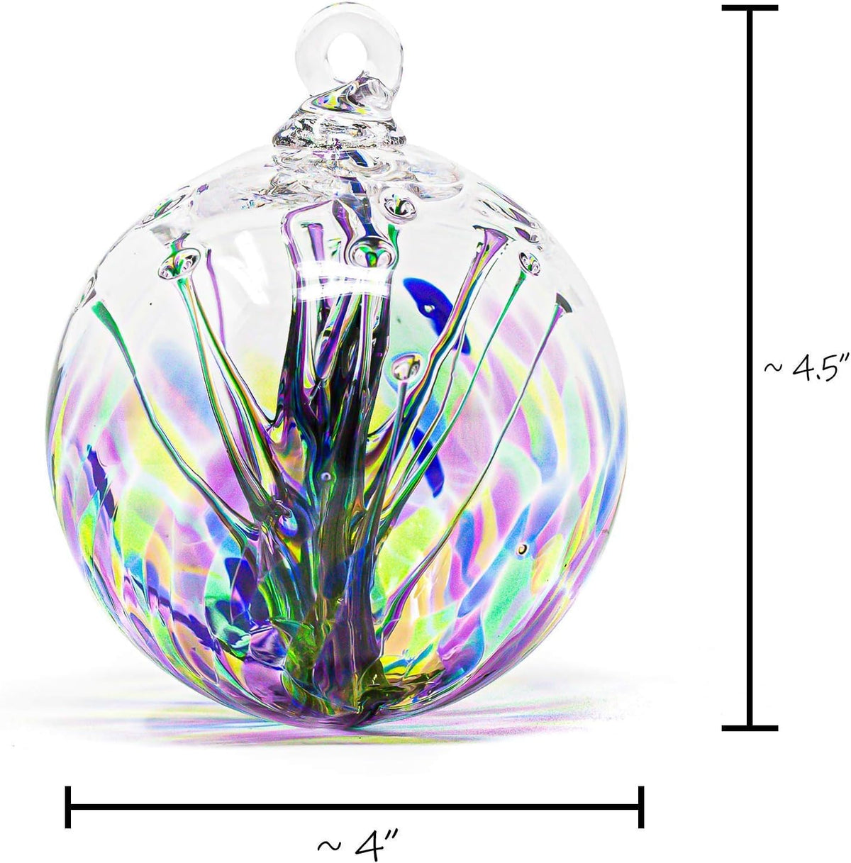 Luke Adams Handmade Glass Gazing Balls for Garden on Clearance – Hand Blown Glass Gazing Ball for